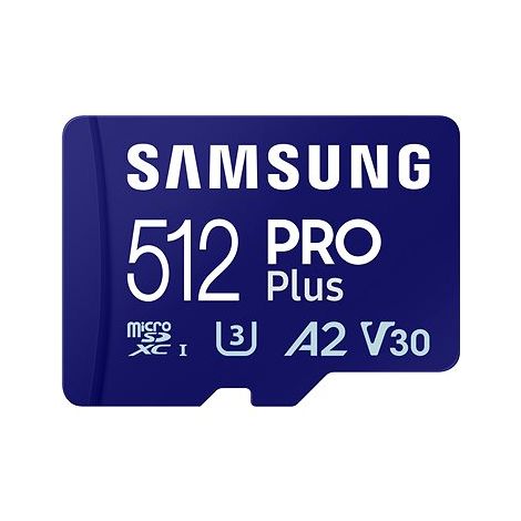 Samsung/micro SDXC/512GB/Class 10/+ Adaptér/Modrá MB-MD512SA/EU