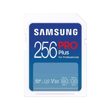 Samsung/SDXC/256GB/USB 3.0/USB-A/Class 10/+ Adaptér/Modrá MB-SD256SB/WW