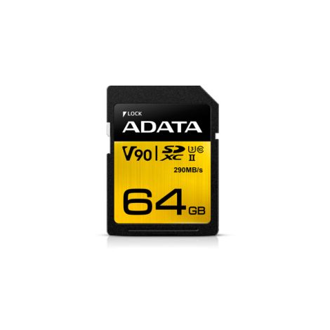 Adata/SDXC/64GB/UHS-II U3 ??/ Class 10 ASDX64GUII3CL10-C