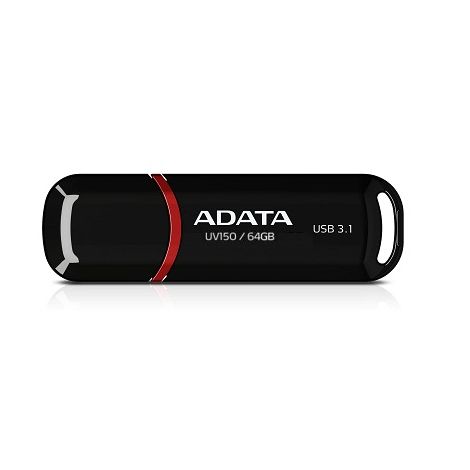 ADATA UV150/64GB/USB 3.1/USB-A/Čierna AUV150-64G-RBK