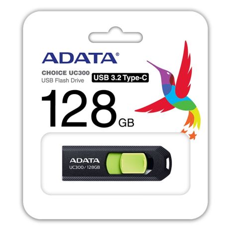 ADATA UC300/128GB/USB 3.2/USB-C/Čierna ACHO-UC300-128G-RBK/GN