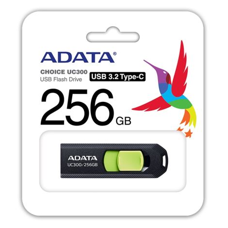 ADATA UC300/256GB/USB 3.2/USB-C/Čierna ACHO-UC300-256G-RBK/GN