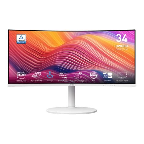 MSI Modern/MD342CQPW/34"/VA/3440x1440/120Hz/1ms/White/2R Modern MD342CQPW