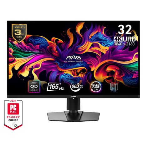 MSI MAG/321UP QD-OLED/31,5"/QD-OLED/4K UHD/165Hz/0,03ms/Black/3R MAG 321UP QD-OLED