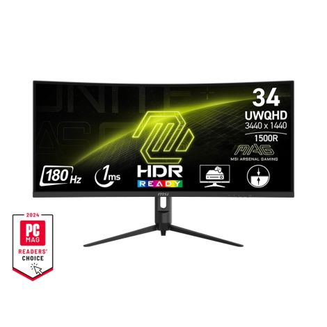 MSI MAG/342CQR E2/34"/VA/3440x1440/180Hz/1ms/Black/3R MAG 342CQR E2