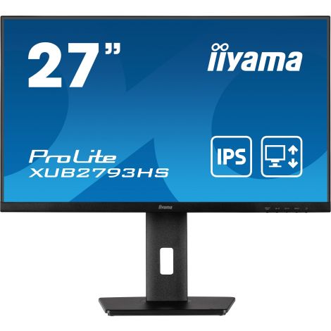 27" iiyama XUB2793HS-B7: IPS, FHD, 100Hz, HDMI, DP, HAS XUB2793HS-B7