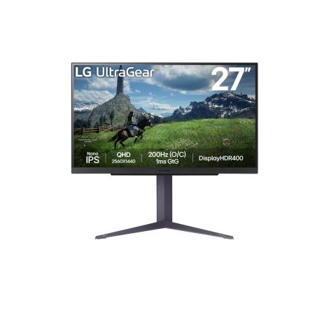 LG UltraGear/27GS85Q-B/27"/IPS/QHD/180Hz/1ms/Black/2R 27GS85Q-B.AEU