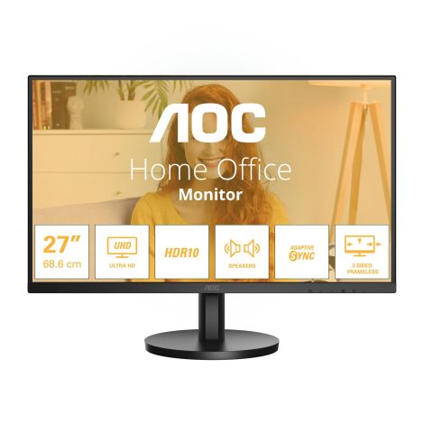 AOC/U27B3A/27"/IPS/4K UHD/60Hz/4ms/Black/3R U27B3A