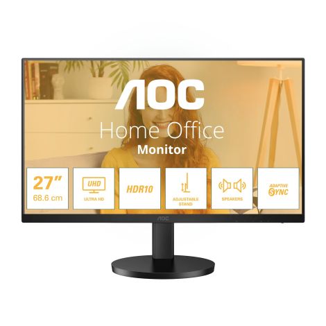 AOC/U27B3AF/27"/IPS/4K UHD/60Hz/4ms/Black/3R U27B3AF