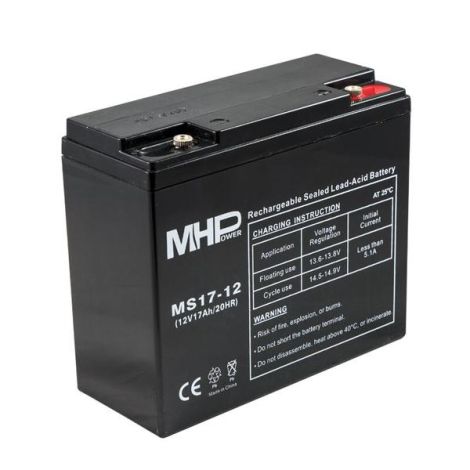 Pb akumulátor MHPower VRLA AGM 12V/17Ah (MS17-12) MS17-12