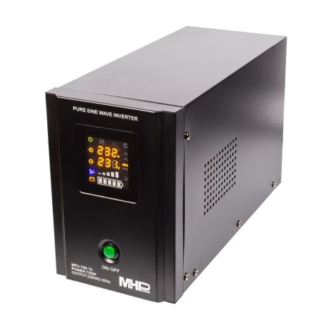 Záložný zdroj MHPower MPU700-12, UPS, 700W, čistá sinus MPU-700-12