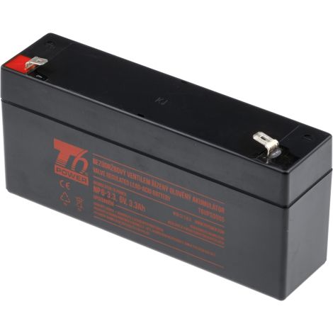 Akumulátor T6 Power NP6-3.3, 6V, 3,3Ah T6UPS0006