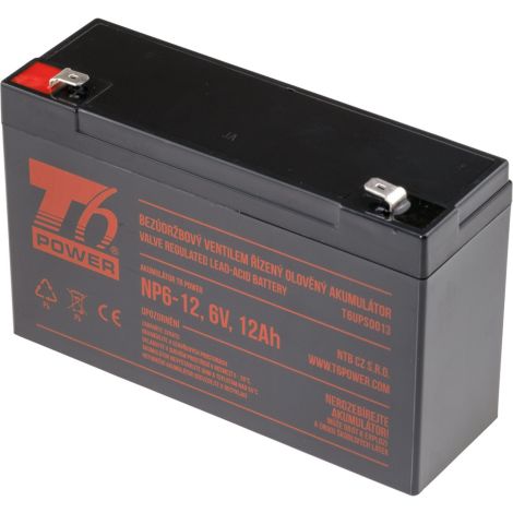 Akumulátor T6 Power NP6-12, 6V, 12Ah T6UPS0013