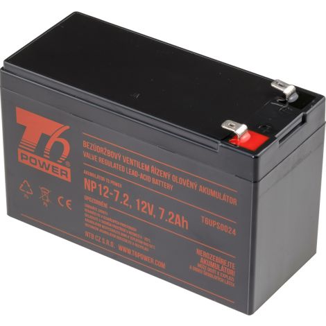 Akumulátor T6 Power NP12-7.2, 12V, 7,2Ah T6UPS0024