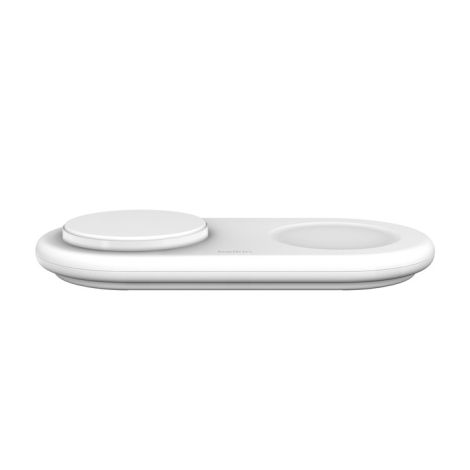 Belkin 2v1 Qi2 15W Magnetic Charging Pad, white WIZ021vfWH