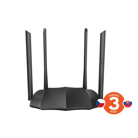 Tenda AC8 WiFi AC Gigabit Router 1200Mbps, 1x GWAN, 3x GLAN, 4x 6dBi antény, WISP, Uni.Repeater, APP 75011836