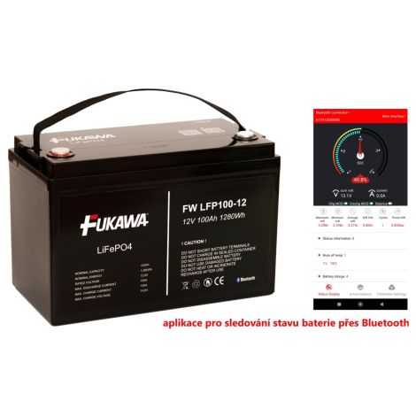 FUKAWA LFP100-12 LiFePo4 (12,8V 100Ah Bluetooth) 14399