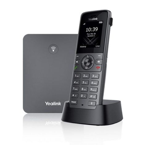 Yealink W73P, IP DECT báza + rúčka, PoE, 1,8" bar.disp., až 10 rúčok W73P