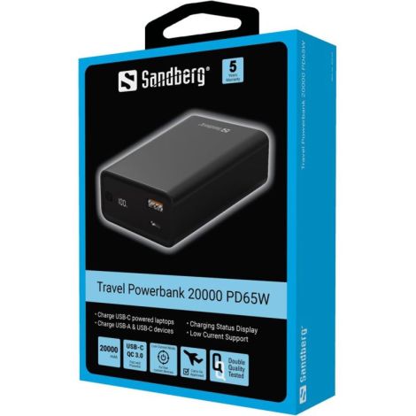 Sandberg Travel Powerbank 20000 PD65W 420-95