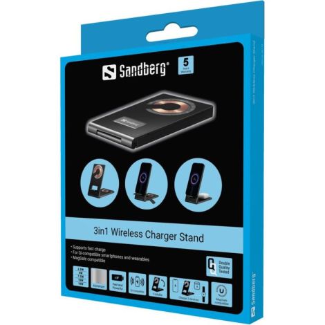 Sandberg 3in1 Wireless Charger Stand 441-54