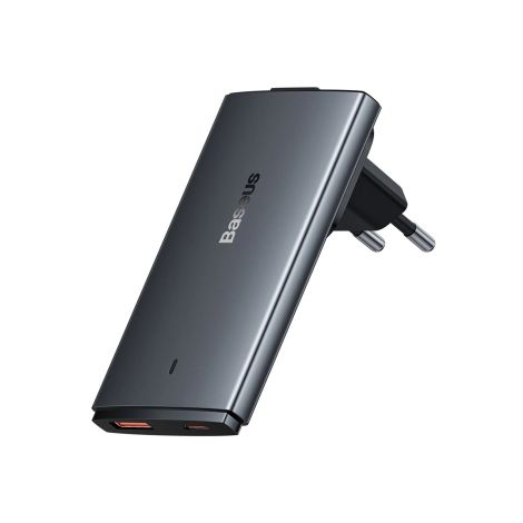 Baseus Nabíjačka do siete GaN5 Pro Ultra Slim USB-C/USB-A 65 W sivá 6932172618353