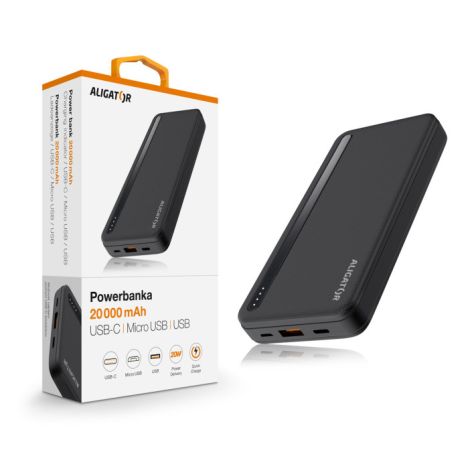 ALIGATOR PBAL2050 20 000mAh 20W čierna PBAL2050BK