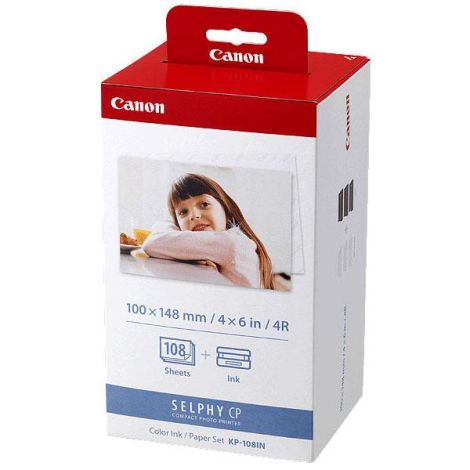 Canon Color Ink Paper Set, KP108IN, KP-108IN, foto papier, 3 balenia KP36IN typ lesklý, 3115B001, biely, CP100, 220, 300, 330, 4