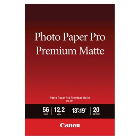 Canon Photo paper premium matte, PM-101, foto papier, matný, 8657B007, biely, A3+, 13x19", 210 g/m2, 20 ks, atramentový