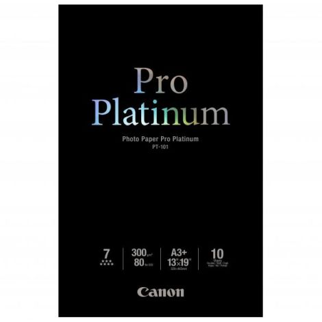 Canon Photo Paper Pro Platinum, PT-101 A3+, foto papier, lesklý, 2768B018, biely, A3+, 13x19", 300 g/m2, 10 ks, atramentový