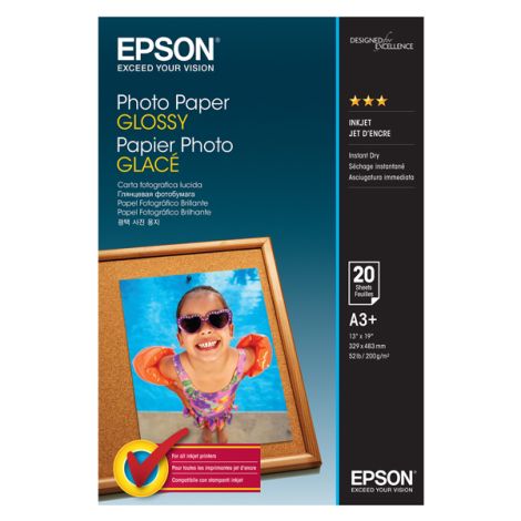 Epson Photo Paper Glossy, C13S042535, foto papier, lesklý, biely, A3+, 200 g/m2, pre atramentové tlačiarne