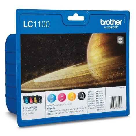 Cartridge Brother LC1100 VALBP, CMYK, štvorbalenie, multipack, originál