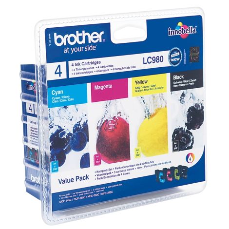 Cartridge Brother LC980 VALBP, CMYK, štvorbalenie, multipack, originál