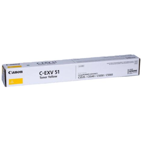 Toner Canon C-EXV51 HY, 0484C002, žltá (yellow), originál