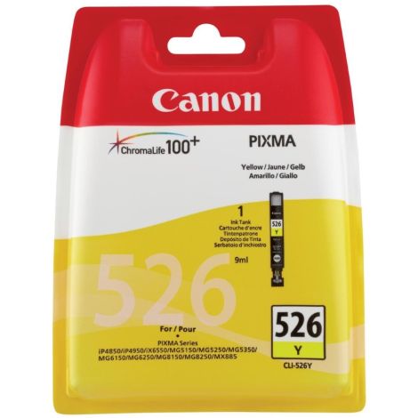 Cartridge Canon CLI-526Y, 4543B001, žltá (yellow), originál