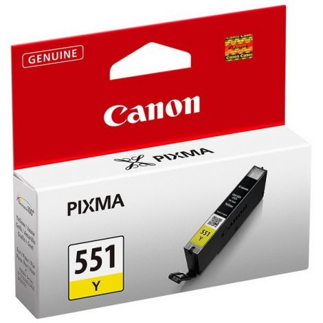 Cartridge Canon CLI-551Y, 6511B001, žltá (yellow), originál