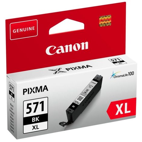 Cartridge Canon CLI-571BK XL, 0331C001, čierna (black), originál