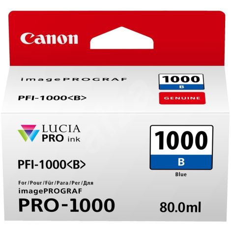 Cartridge Canon PFI-1000B, modrá (blue), originál