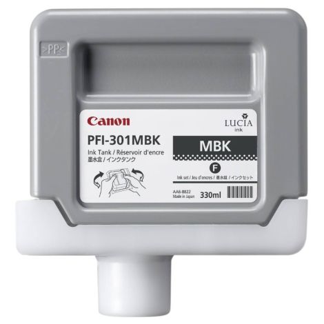 Cartridge Canon PFI-301MBK, matná čierna (matte black), originál