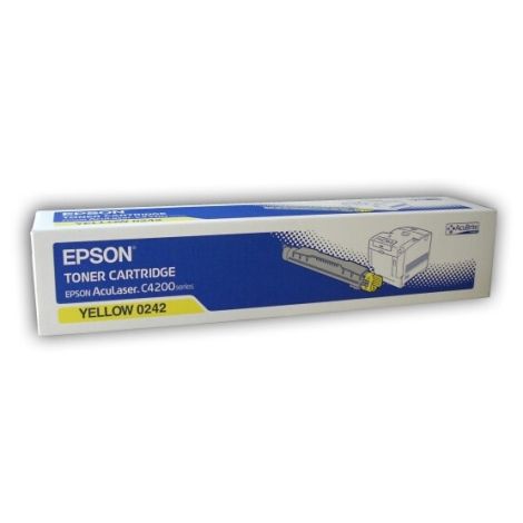 Toner Epson C13S050242 (C4200), žltá (yellow), originál