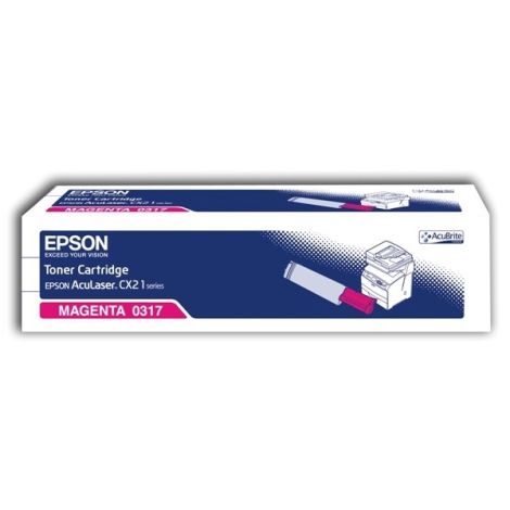 Toner Epson C13S050317 (CX21), purpurová (magenta), originál