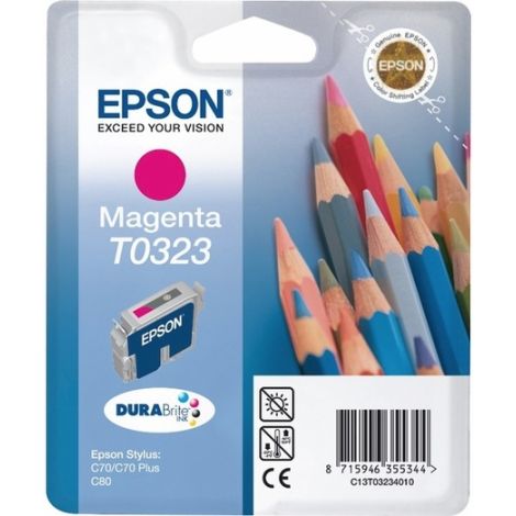 Cartridge Epson T0323, purpurová (magenta), originál