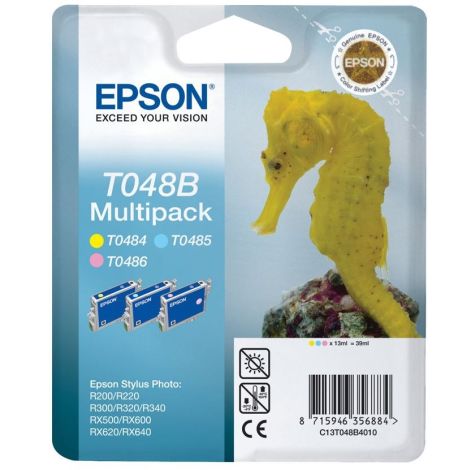 Cartridge Epson T048B, Y + LC + LM, trojbalenie, multipack, originál