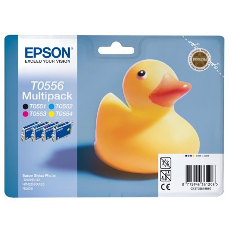 Cartridge Epson T0556, CMYK, štvorbalenie, multipack, originál