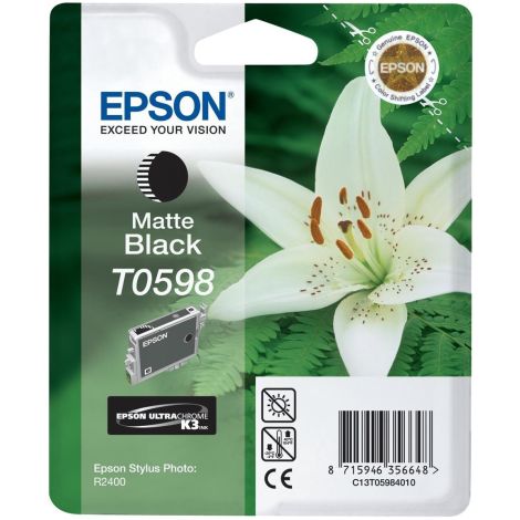 Cartridge Epson T0598, matná čierna (matte black), originál