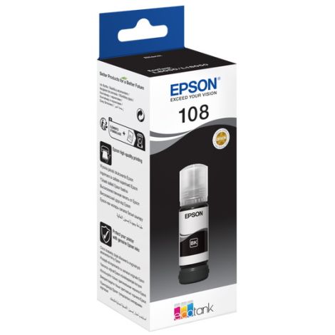 Cartridge Epson 108, T09C1, C13T09C14A, čierna (black), originál