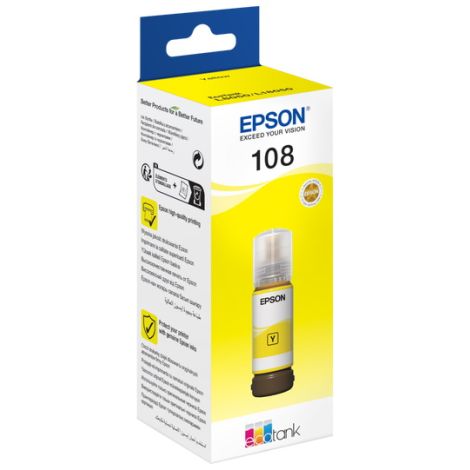 Cartridge Epson 108, T09C4, C13T09C44A, žltá (yellow), originál