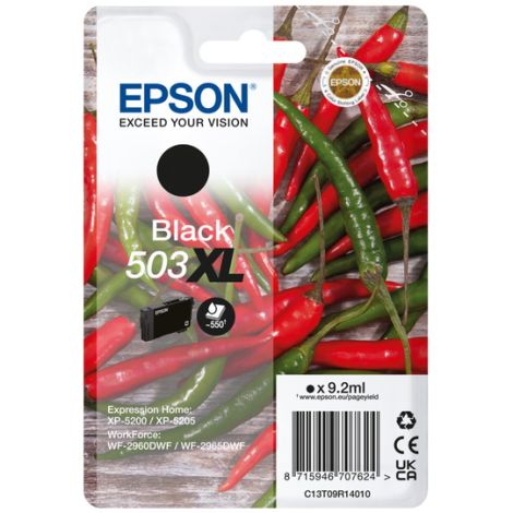 Cartridge Epson 503XL, C13T09R14010, T09R140, čierna (black), originál