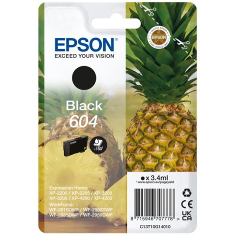 Cartridge Epson 604, C13T10G14010, T10G140, čierna (black), originál