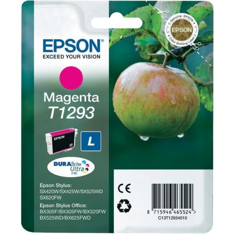 Cartridge Epson T1293, C13T12934012, purpurová (magenta), originál