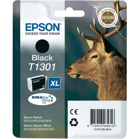 Cartridge Epson T1301, C13T13014012, čierna (black), originál